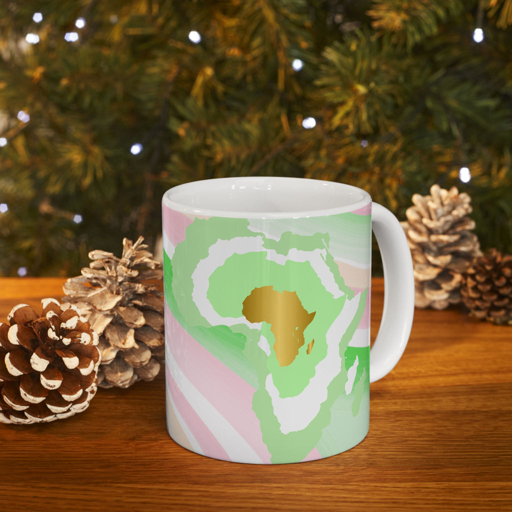 African Florals Ceramic Mug —11oz