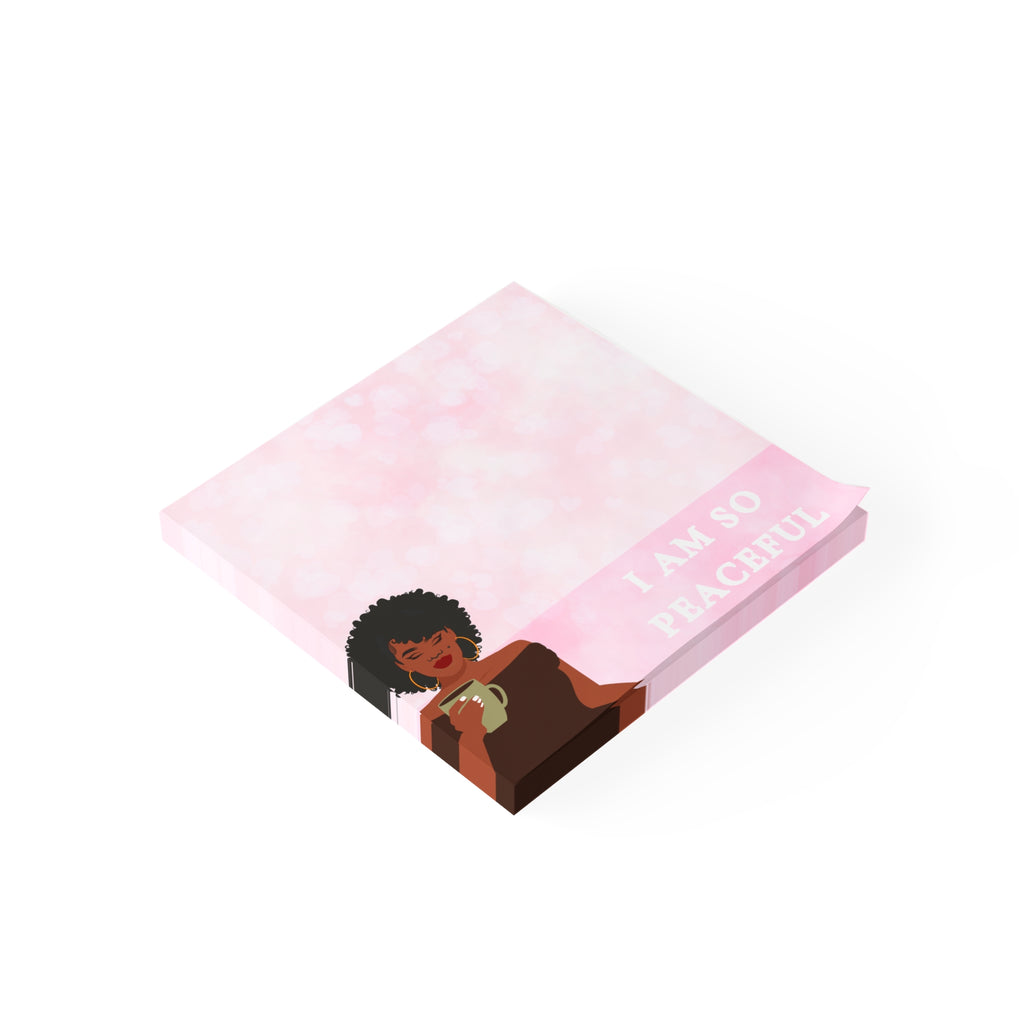 "I Am So Peaceful" Post-it® Note Pads — Motivational Sticky Notes