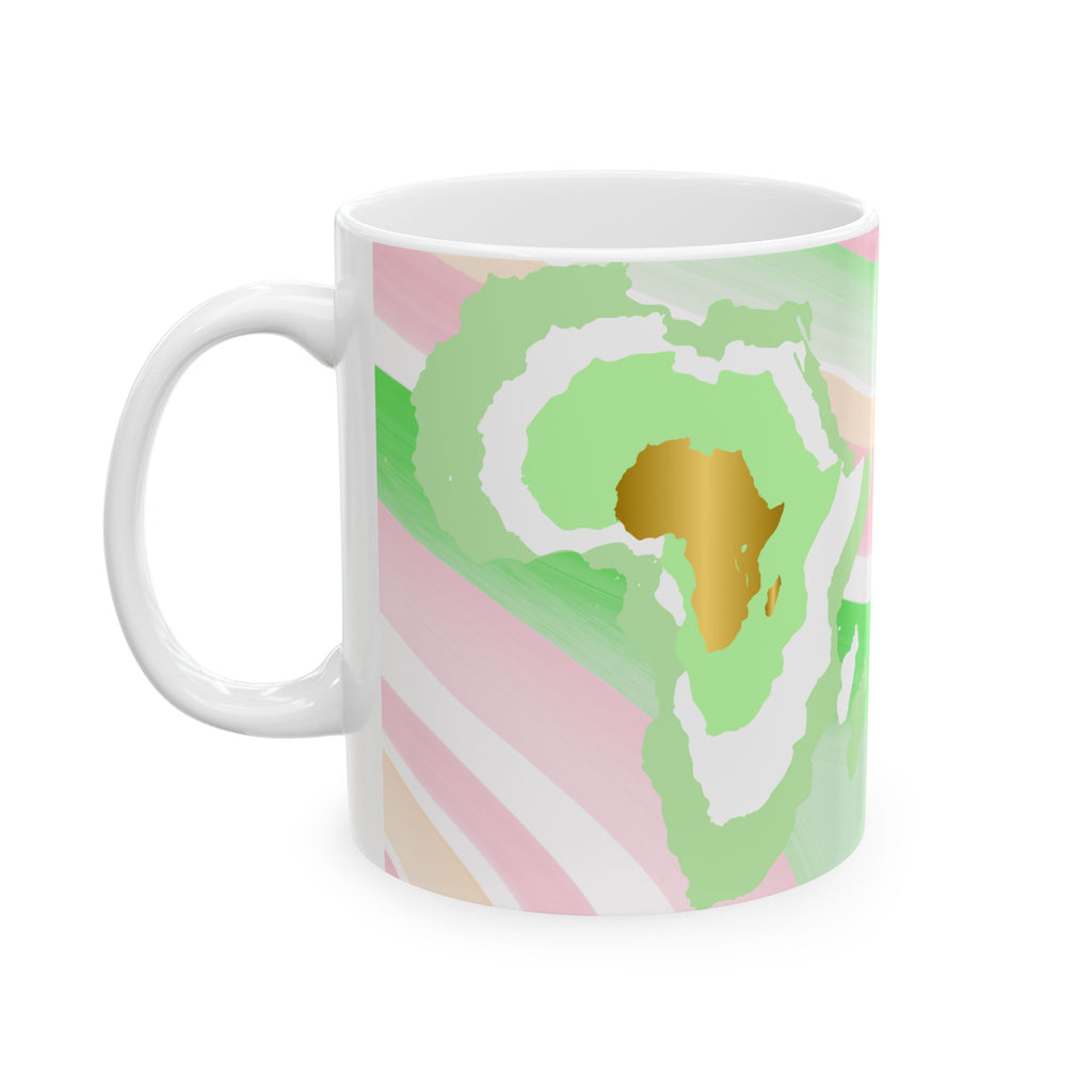 African Florals Ceramic Mug —11oz