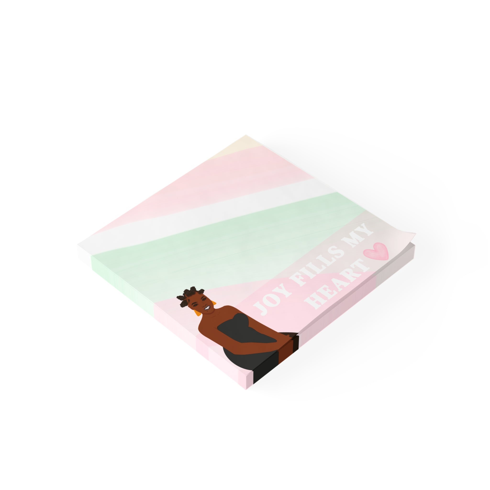 Joy Fills My Heart Post-it Note Pad — Pastel Inspo Sticky Notes