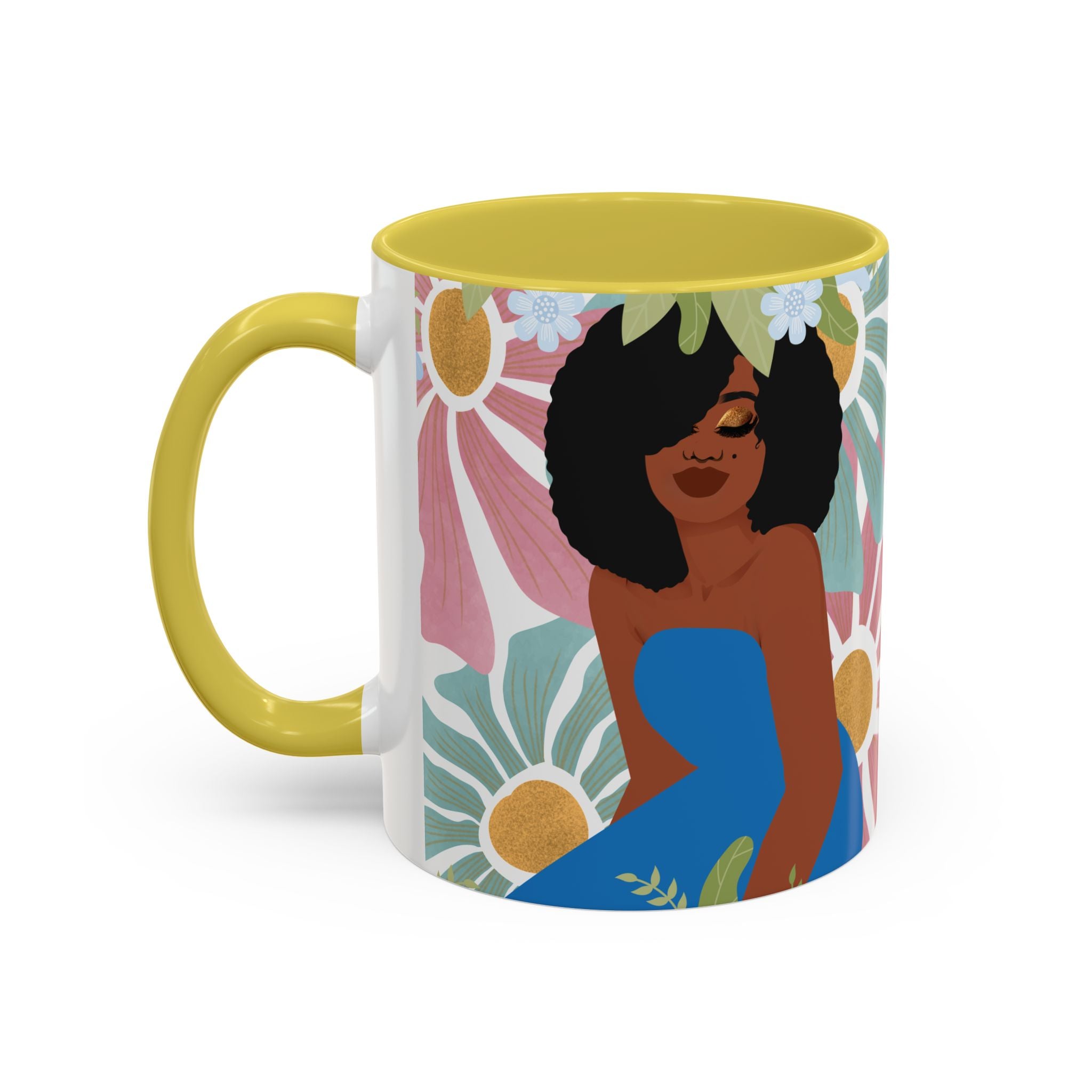 My Boho Floral Afro – Empowering Boho Coffee Cup (11oz)
