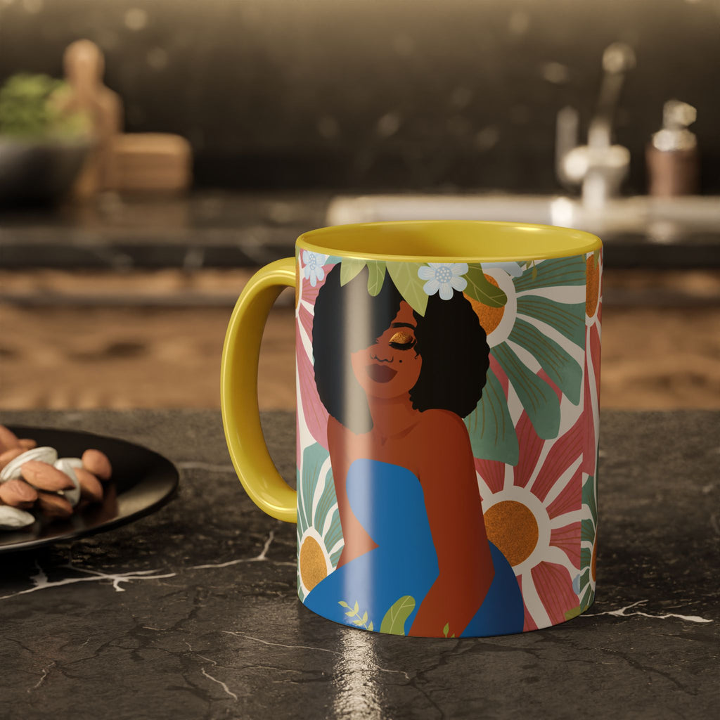 My Boho Floral Afro – Empowering Boho Coffee Cup (11oz)