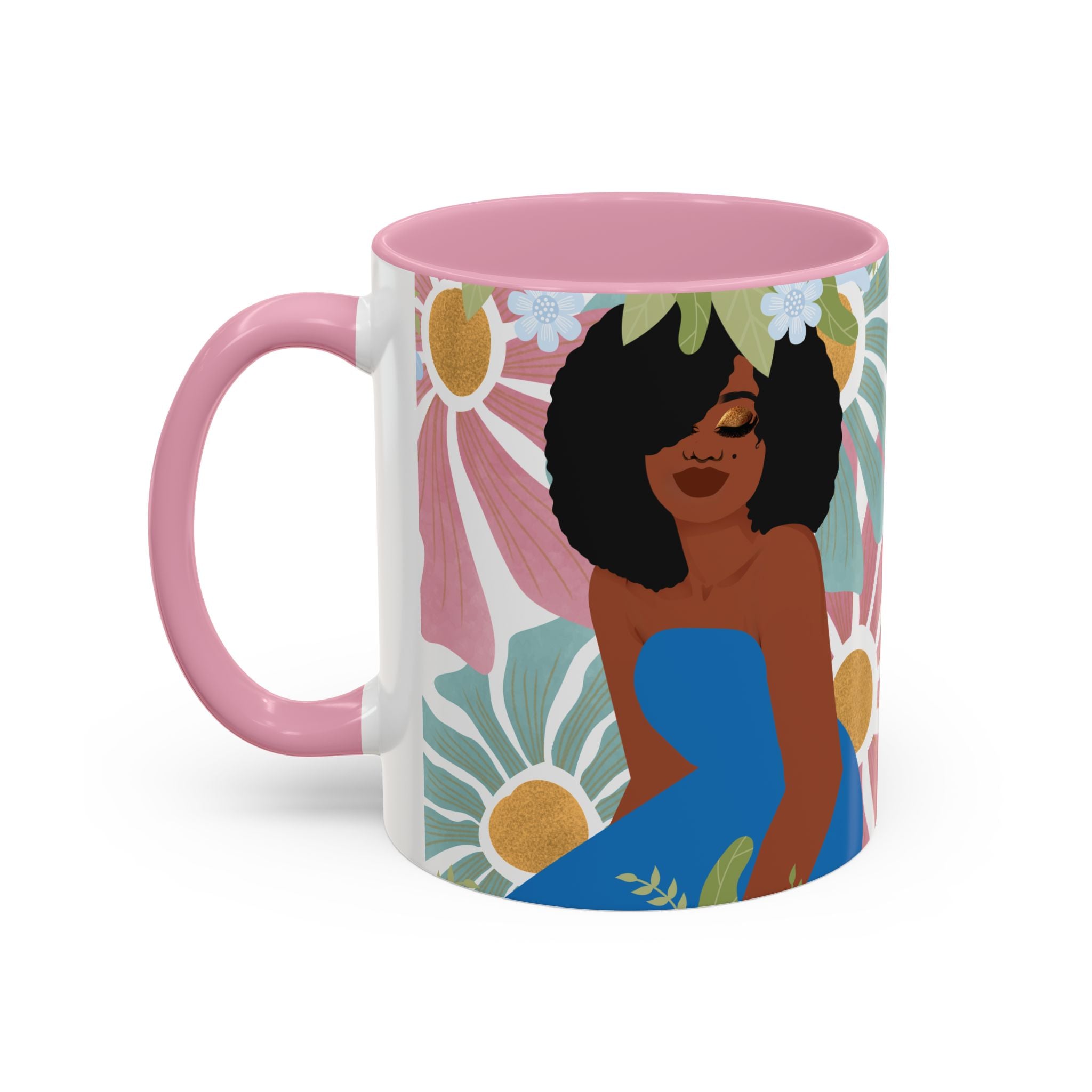 My Boho Floral Afro – Empowering Boho Coffee Cup (11oz)