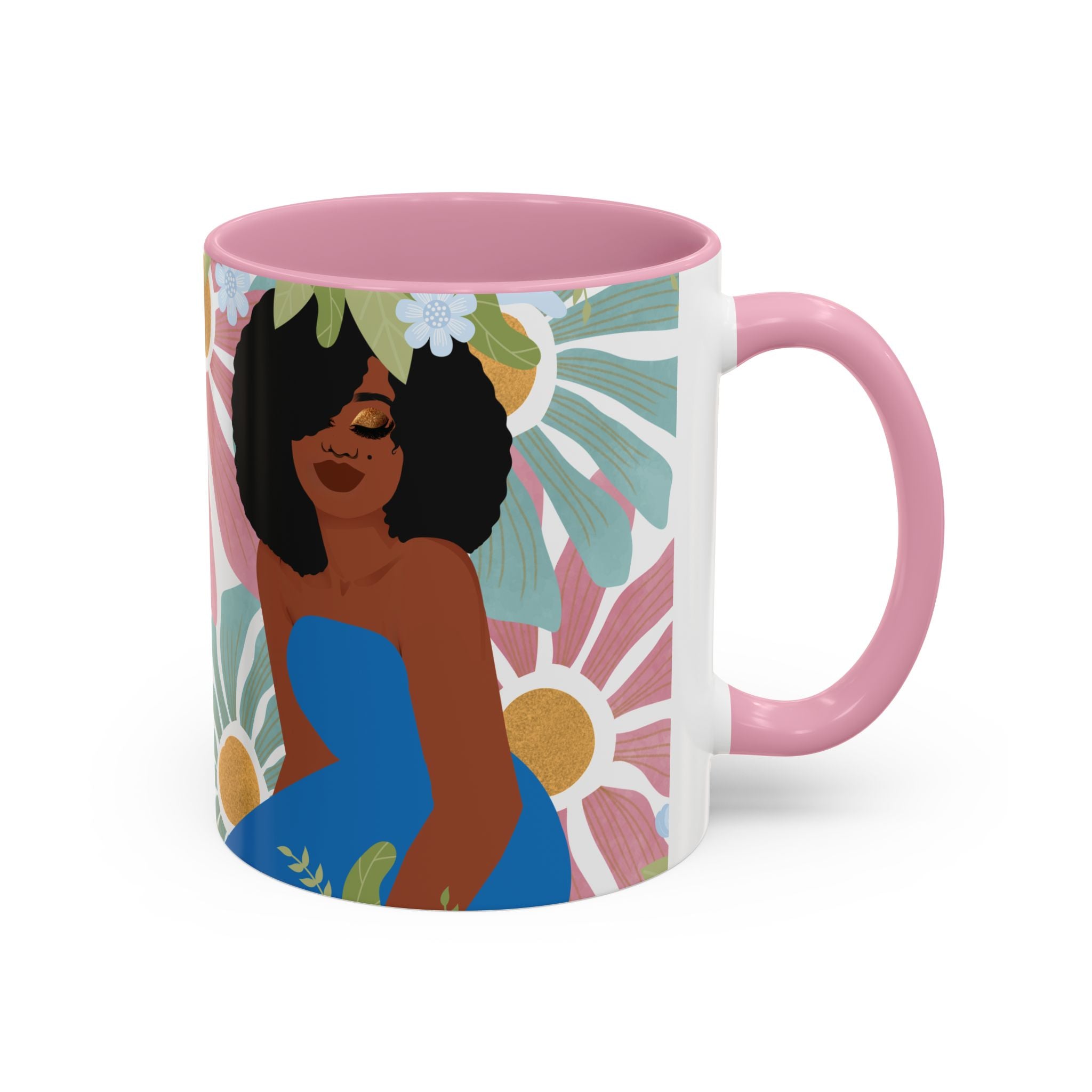 My Boho Floral Afro – Empowering Boho Coffee Cup (11oz)