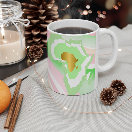 African Florals Ceramic Mug —11oz