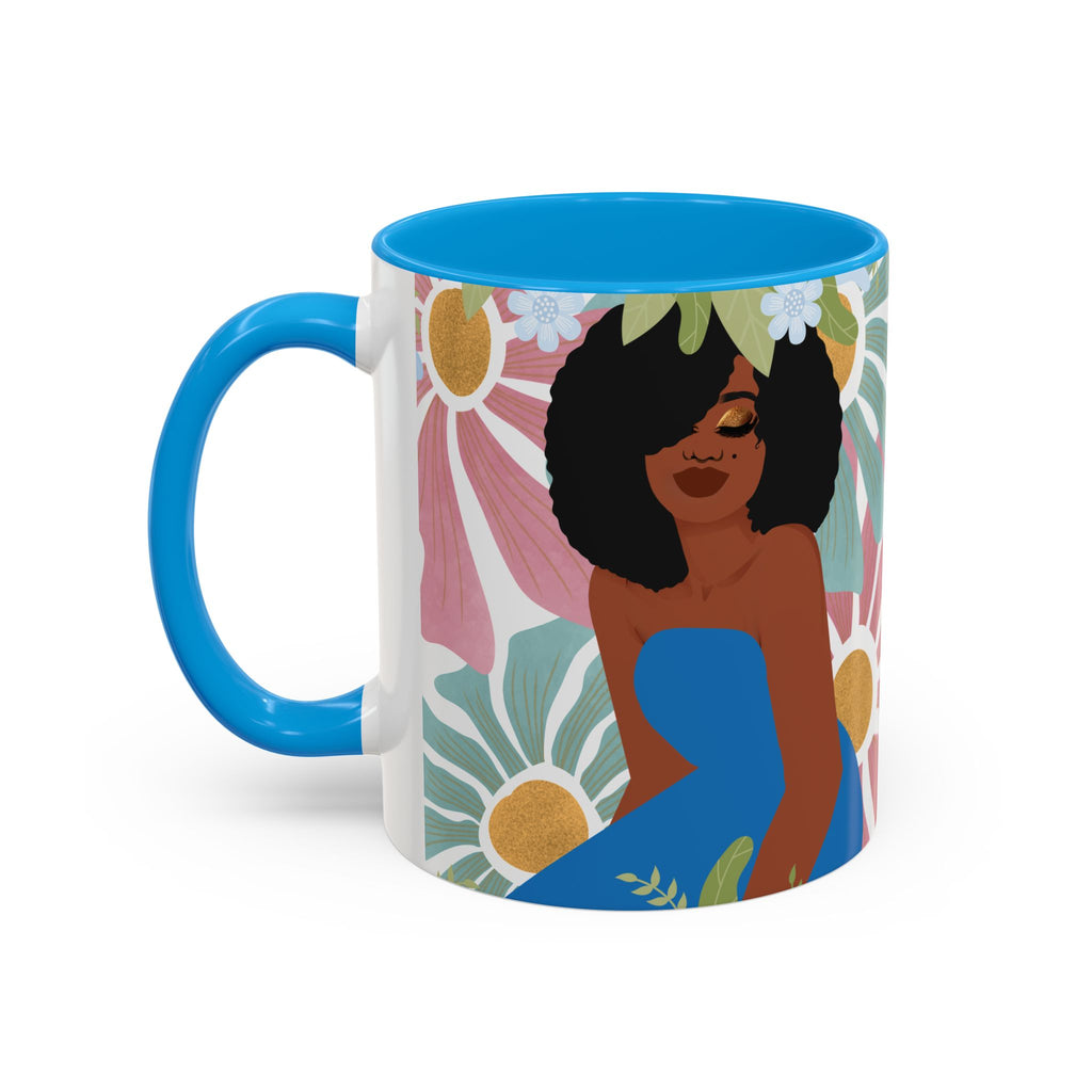 My Boho Floral Afro – Empowering Boho Coffee Cup (11oz)