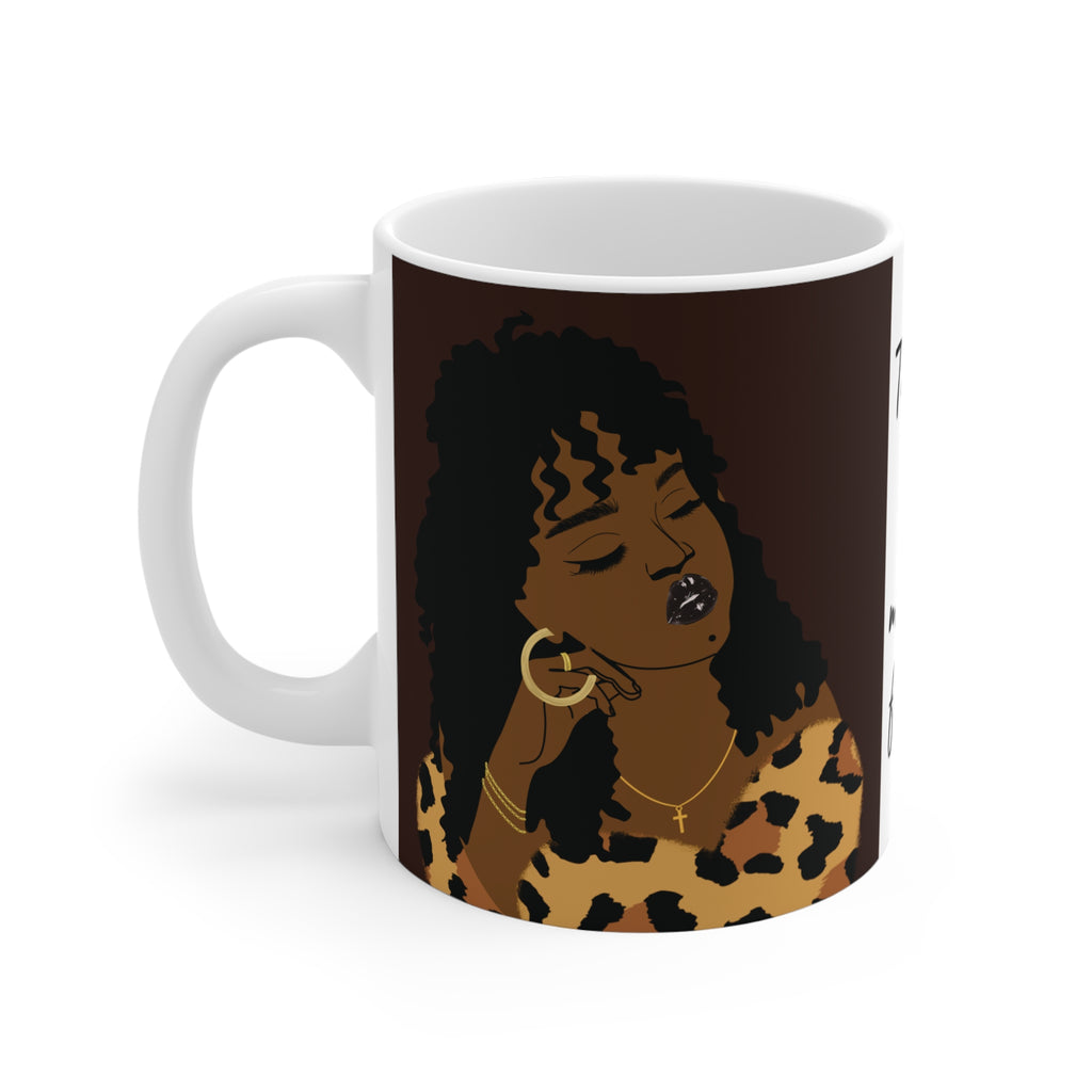 Taking This Moment For Me Mug — Self-Care Leopard Print Coffee Cup