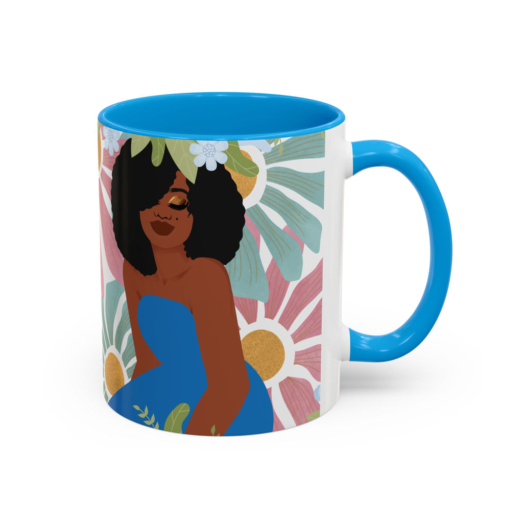 My Boho Floral Afro – Empowering Boho Coffee Cup (11oz)