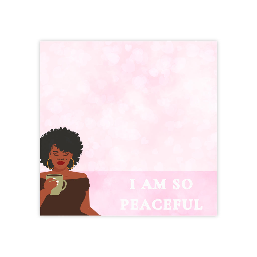 "I Am So Peaceful" Post-it® Note Pads — Motivational Sticky Notes