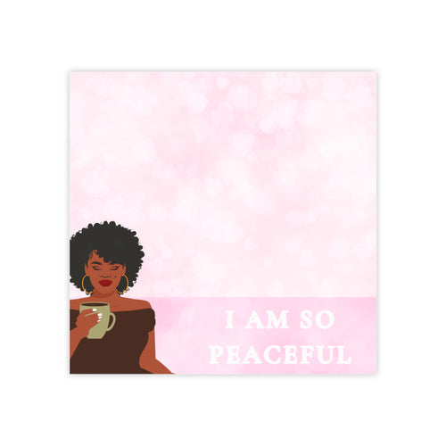 "I Am So Peaceful" Post-it® Note Pads — Motivational Sticky Notes