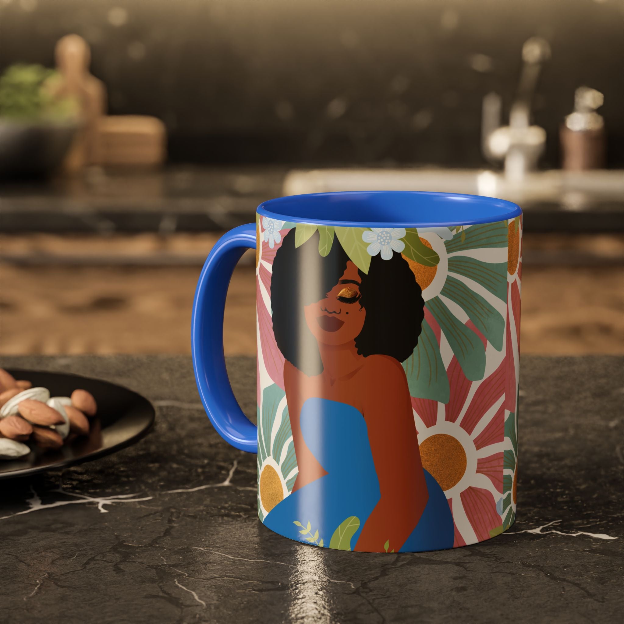 My Boho Floral Afro – Empowering Boho Coffee Cup (11oz)