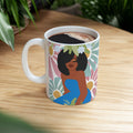 My Floral Afro – Empowering Boho Coffee Cup (11oz & 15oz)