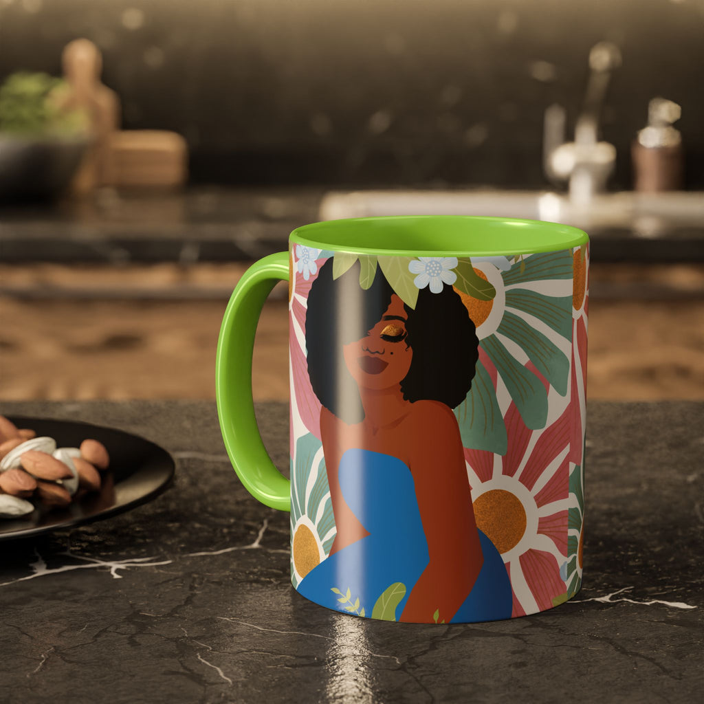 My Boho Floral Afro – Empowering Boho Coffee Cup (11oz)