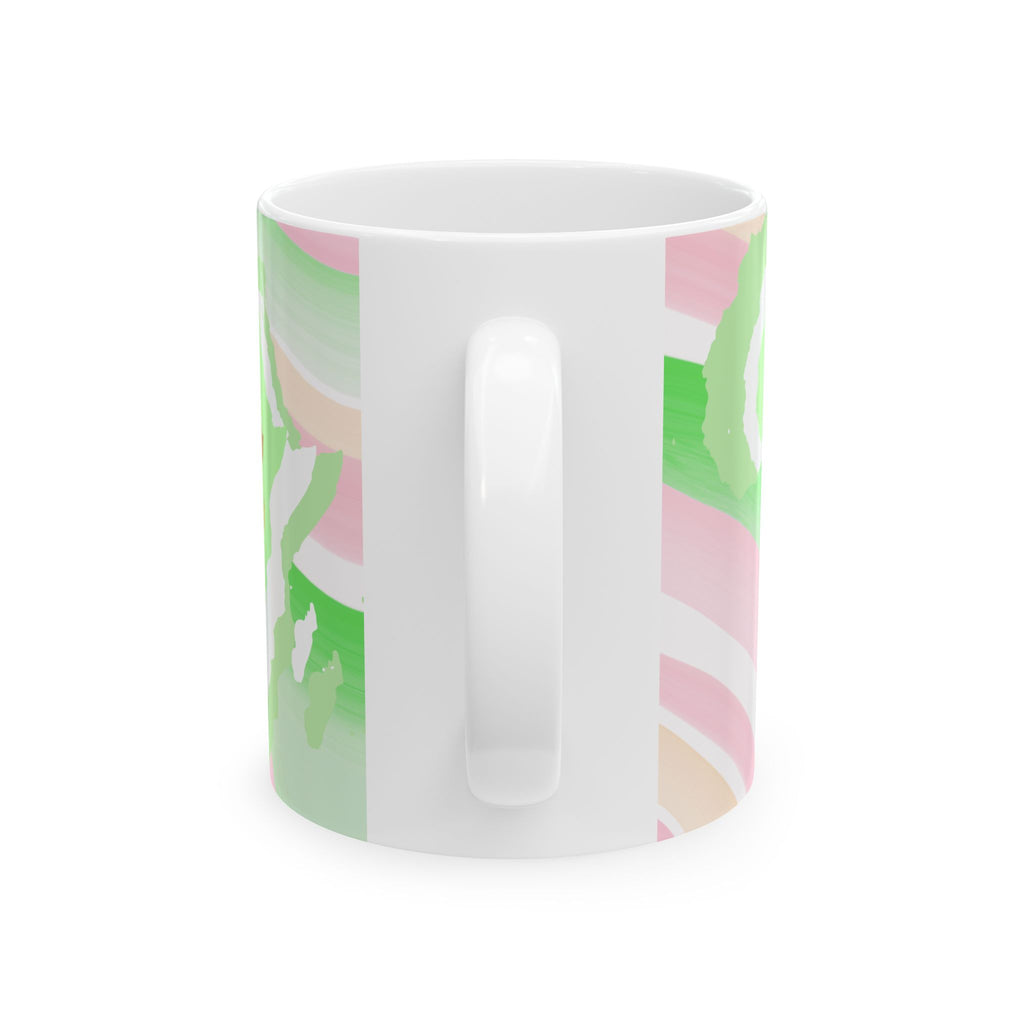 African Florals Ceramic Mug —11oz