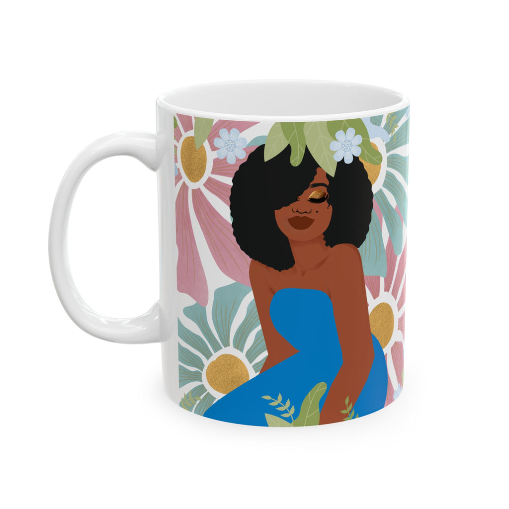 My Floral Afro – Empowering Boho Coffee Cup (11oz & 15oz)